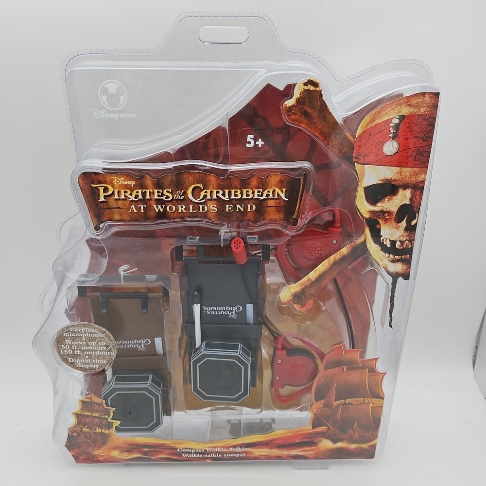 Disney Store‎ Rare Pirates Of The Caribbean At Worlds End Walkie Talkies Compass